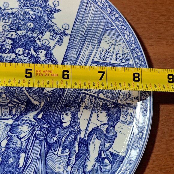 The Spode Blue Room Collection PLATE 8.25” Decorating the Tree, made in England - Picture 5 of 6